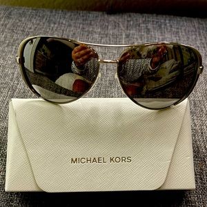 Michael Kors Silver Aviators